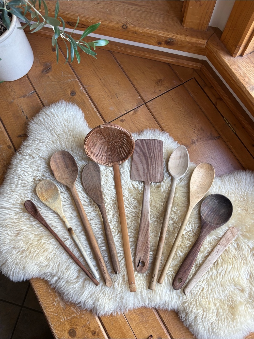 Vintage Rustic Wooden Spoons